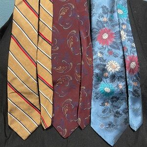 Three Halston neck ties